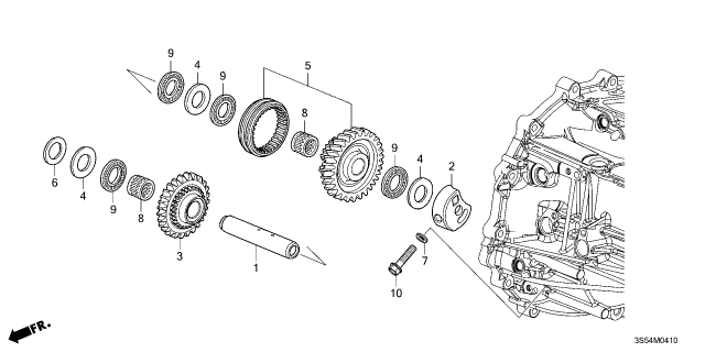 2023 Acura Integra Gear, Reverse Drive Diagram for 23541-5C8-000