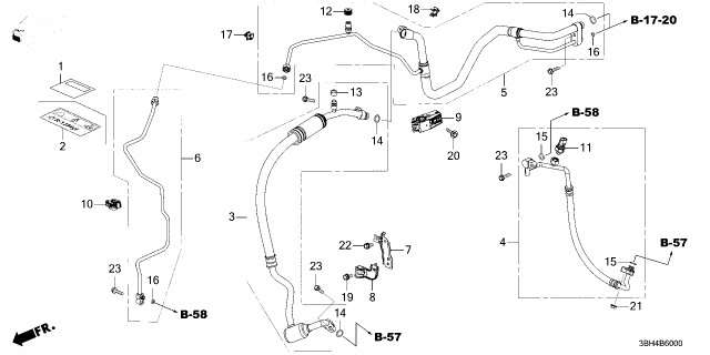 2025 Acura ADX HOSE, DISCHARGE Diagram for 80315-3BH-A01