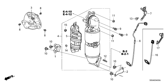 2026 Acura Integra SENSOR, OXYGEN Diagram for 36532-6VJ-A01