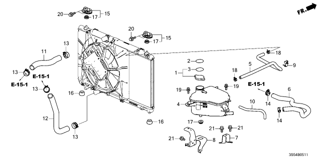 2026 Acura Integra Tube, Overflow Diagram for 19142-5BA-A00