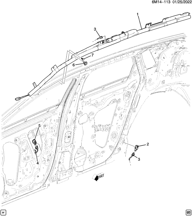2024 Acura ZDX AIRBAG ASM-FRT & R. Diagram for 86533478