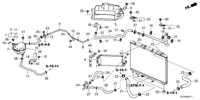 2024 Acura TLX HOSE Diagram for 19108-6S9-A10