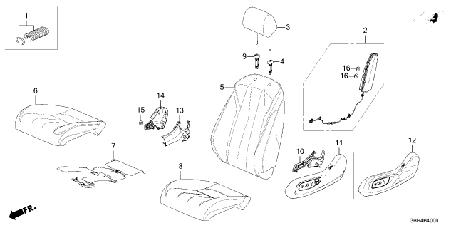 2025 Acura ADX MODULE, L. SIDE Diagram for 78055-3W0-A20