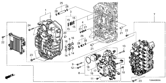2025 Acura RDX GASKET, FR. COVER Diagram for 21152-6FD-003