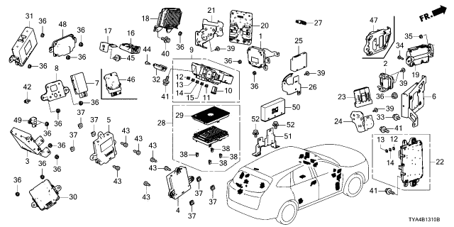 2025 Acura MDX DRIVER UNIT Diagram for 17703-TGV-A11