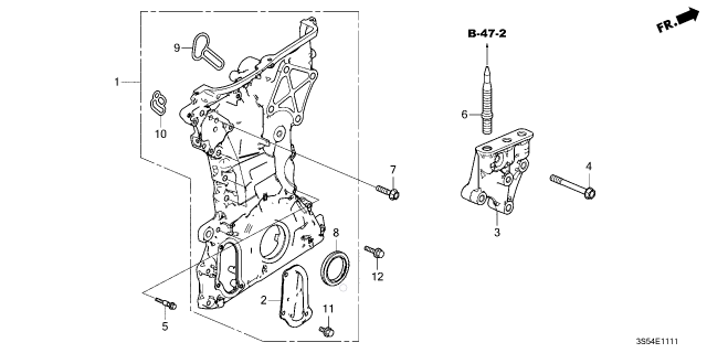 2026 Acura Integra Case Assembly , Chain Diagram for 11410-66V-A00