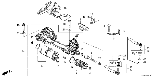 2026 Acura Integra Bolt-Washer (10X25) Diagram for 90159-TBA-A00