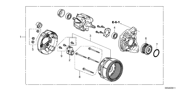 2024 Acura Integra Holder Assembly , Brush Diagram for 31105-6PV-305