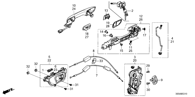 2025 Acura Integra Base, Right Front Diagram for 72142-3S5-A71