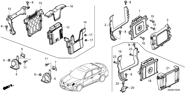 2025 Acura Integra CONT MOD, POWERTRAIN Diagram for 37820-6PV-A05