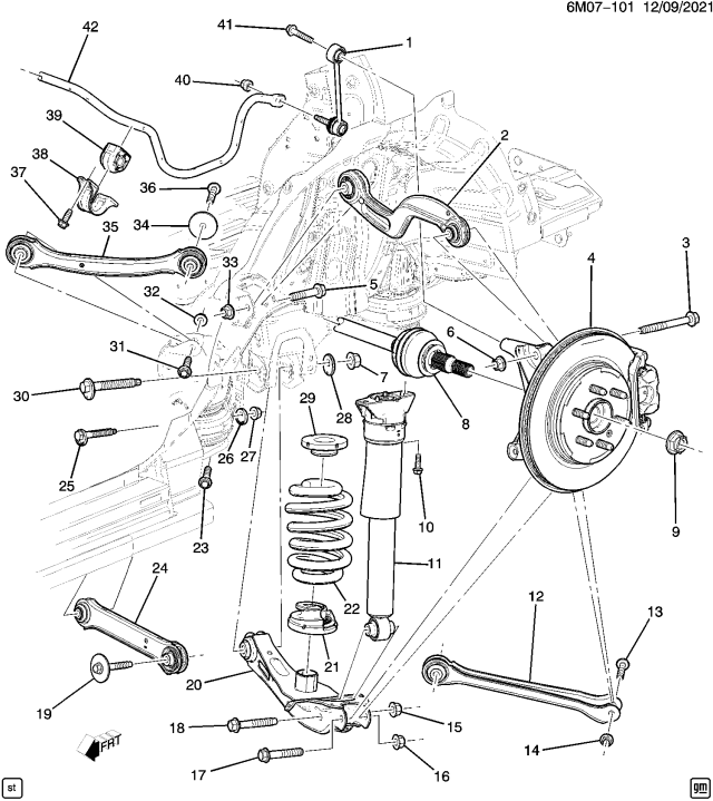 2024 Acura ZDX SHAFT, RR. STAB Diagram for 85577163