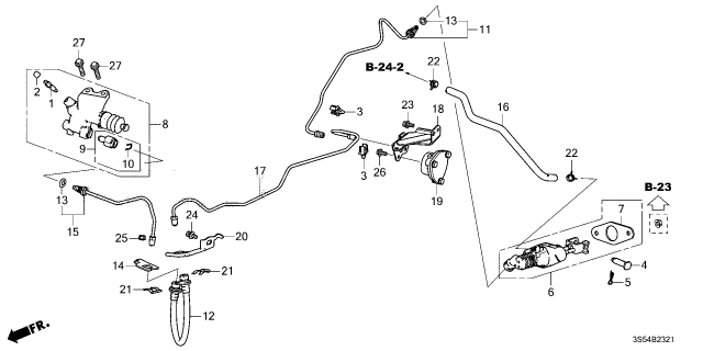 2024 Acura Integra Cylinder Assembly Diagram for 46930-T60-A01