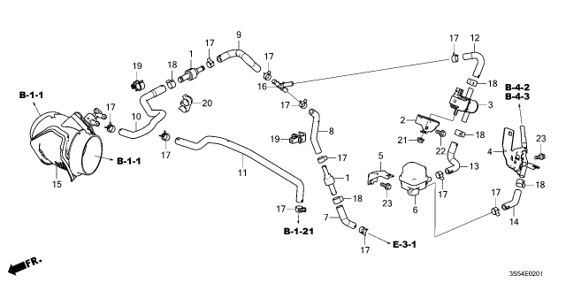 2025 Acura Integra Clamp, Fuel Tube Diagram for 91502-5BF-003
