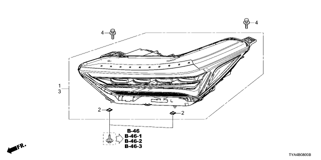 2026 Acura MDX HEADLIGHT ASSY., L. Diagram for 33150-TYA-A51