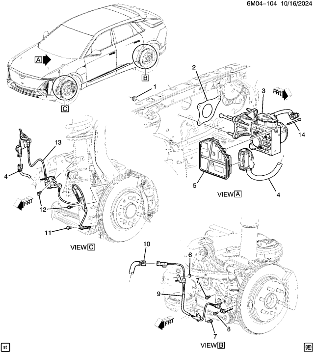 2024 Acura ZDX SENSOR, L. RR. SPEED Diagram for 86800841