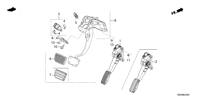 2025 Acura ADX SW, STOP & CRUISE Diagram for 36750-30A-A01