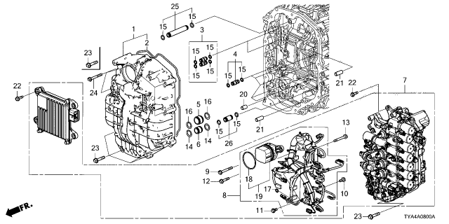 2025 Acura MDX CONTROL SET Diagram for 28010-61E-A12