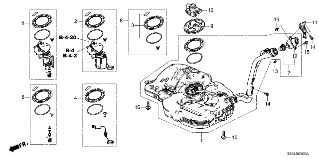 2026 Acura Integra MOD SET, FUEL PUMP Diagram for 17045-3S5-A00