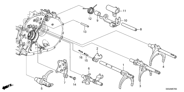 2023 Acura Integra Fork (5-6) Diagram for 24201-57A-000