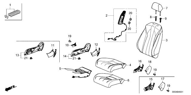 2025 Acura Integra Pad, Right Front Diagram for 81137-3S5-A01