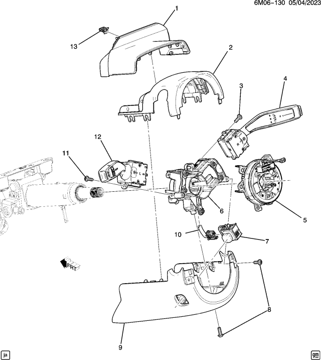2024 Acura ZDX COIL, STEER AIRBG Diagram for 13558818