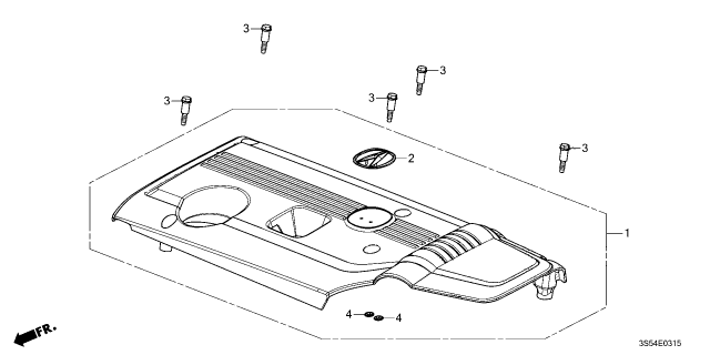 2026 Acura Integra Cover, Engine Diagram for 12500-6PV-A01