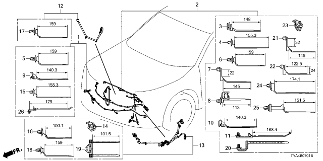 2025 Acura MDX 5 Door 10AT Wire Harness Diagram 2