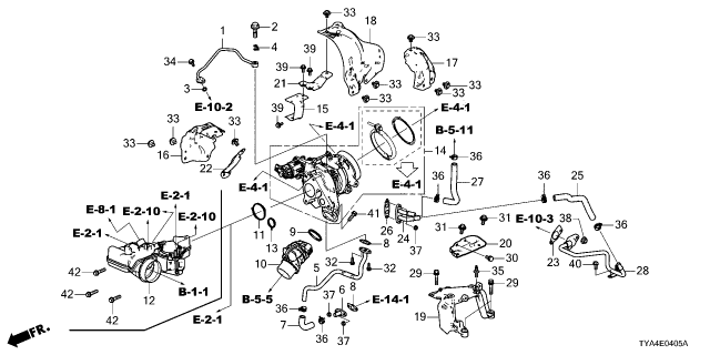 2022 Acura MDX Cover, Exhaust (Upper) Diagram for 18904-61B-A00