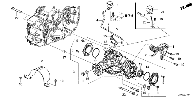 2024 Acura TLX PTU Assembly Diagram for 29000-5YK-060