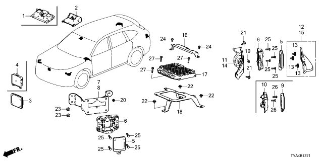 2026 Acura MDX CLIP Diagram for 8S429-3A0-A01