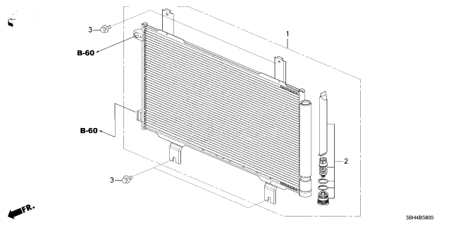 2025 Acura ADX CONDENSER ASSY. Diagram for 80100-3BH-A11