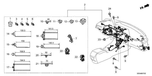 2024 Acura Integra 5 Door CVT Wire Harness Diagram 3