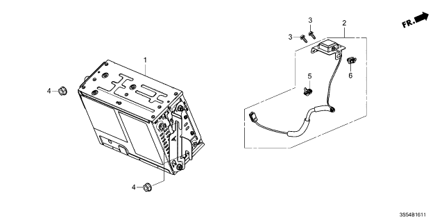2025 Acura Integra Audio Unit, Display Diagram for 8A500-3S5-A11