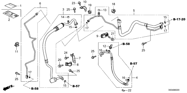 2025 Acura Integra Label, A/C Diagram for 80050-T39-A01