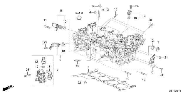 2025 Acura ADX Gasket, Cylinder Head Diagram for 12251-6A0-A01