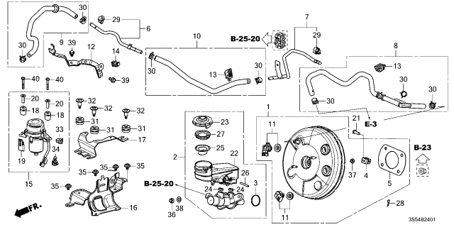 2026 Acura Integra MASTER CYLINDER SET Diagram for 46101-TEG-A00