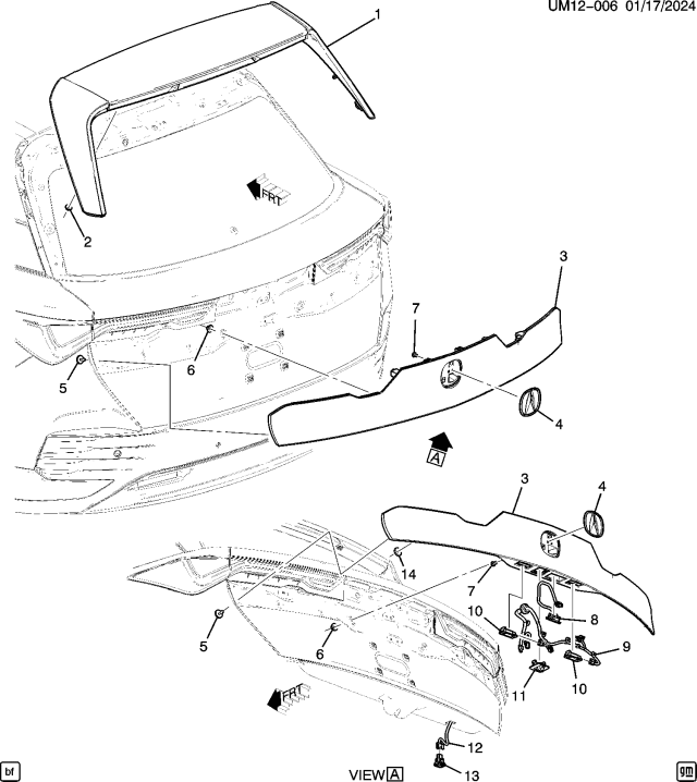 2024 Acura ZDX EMBLEM ASM-L/ *150Z* Diagram for 85011087