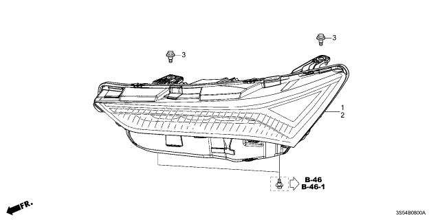 2025 Acura Integra Headlight Assembly , Right Diagram for 33100-3S5-A02