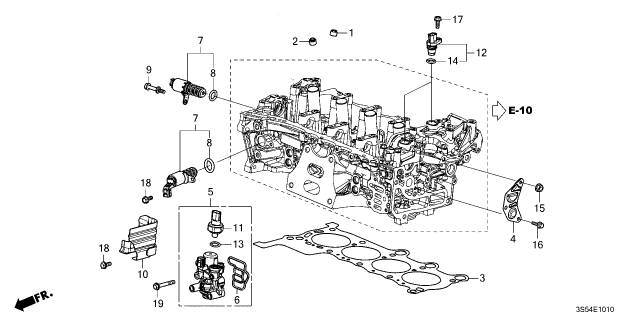 2026 Acura Integra SENSOR, OIL PRESSURE Diagram for 37260-68A-A01