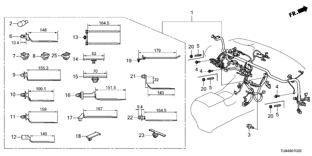 2022 Acura RDX 5 Door A-Spec 10AT Wire Harness Diagram 3