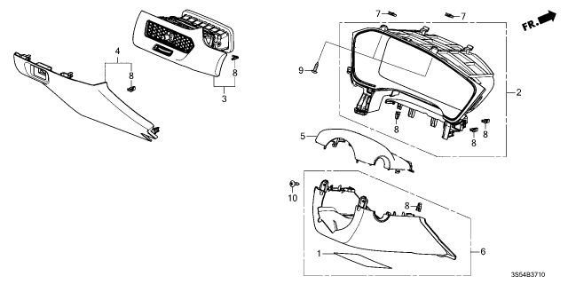 2026 Acura Integra CVR, COLUMN *NH900L* Diagram for 77360-3S5-A02ZA