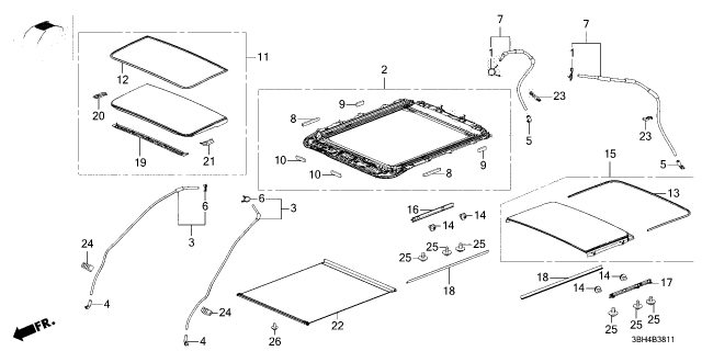 2025 Acura ADX CLIP Diagram for 91504-TS6-003