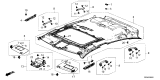 Diagram for 2026 Acura Integra Sun Visor - 83280-T20-A91ZC