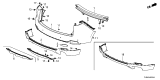 Diagram for 2025 Acura RDX Bumper - 71515-TJB-B50ZG