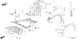 Diagram for 2025 Acura ADX Fender - 60260-3BH-A00ZZ