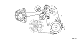 Diagram for 2026 Acura Integra Drive Belt - 31110-66V-A01
