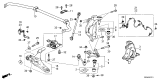 Diagram for Acura ADX Sway Bar Bracket - 51308-T20-A00