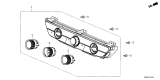 Diagram for 2025 Acura Integra A/C Switch - 79610-T56-C31ZA