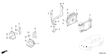 Diagram for Acura ADX Horn - 38150-3V0-A11