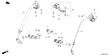 Diagram for 2025 Acura ADX Seat Belt - 04829-3BH-A00ZA